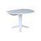 International Concepts 42 in. Solid Wood Round Dual Drop Leaf Dining Pedestal Table - 30.3 in.High in White K08-42DPT-23B - alternate 7